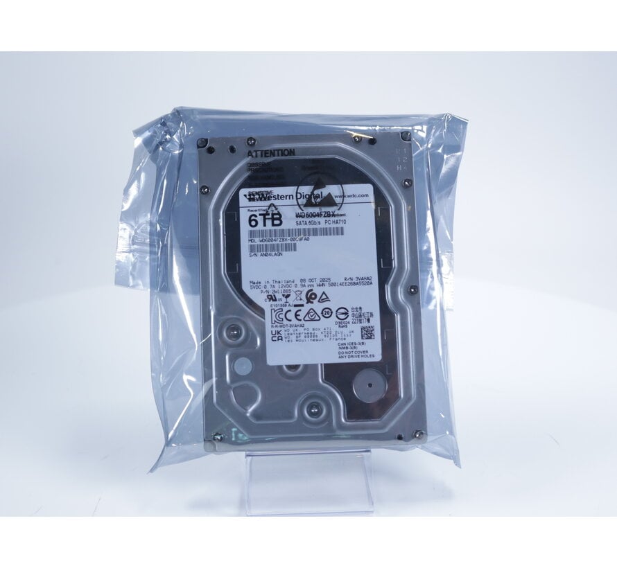 Black WD6004FZBX (2024) | 6TB | 256MB cache