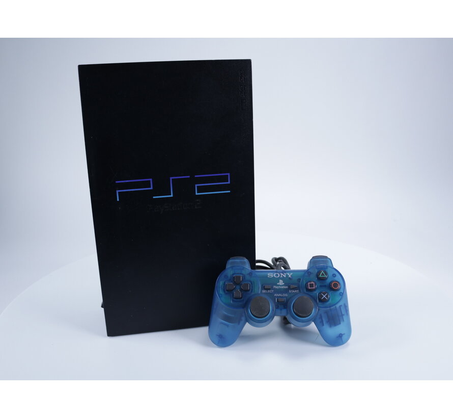 PlayStation 2 - Console [Zwart] - - Blauwe controller