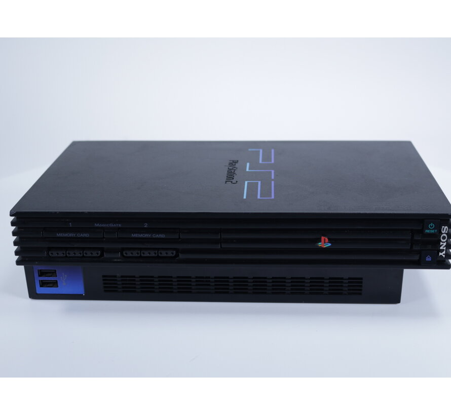 PlayStation 2 - Console [Zwart] - - Blauwe controller