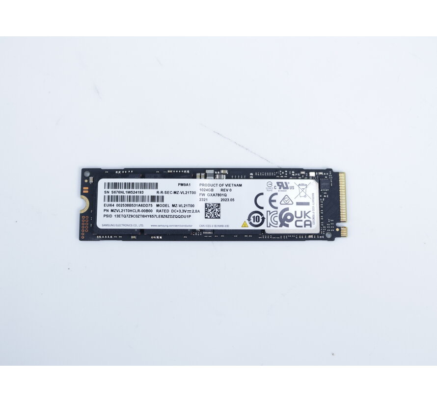 PM9A1 1024GB m.2 NVMe SSD  [Tweedekansje]