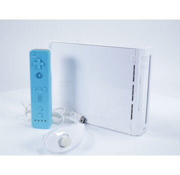 Wii - Console RVL-001 [Lichtblauwe Controller met Wit Klepje]