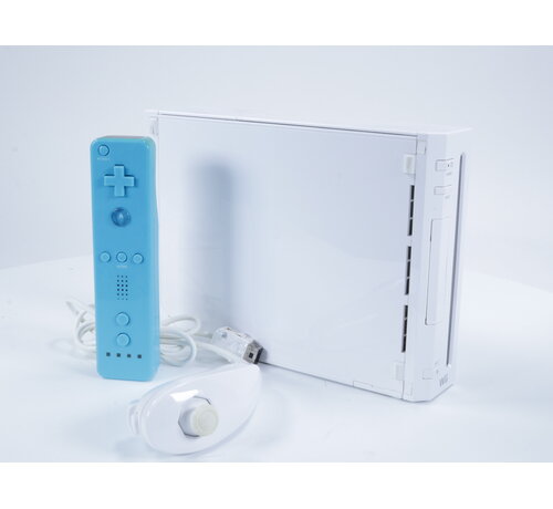 Wii - Console RVL-001 [Lichtblauwe Controller met Wit Klepje]