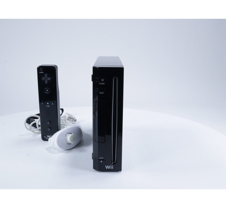 Wii - Console RVL-001 Zwart [Witte Nunchuk]