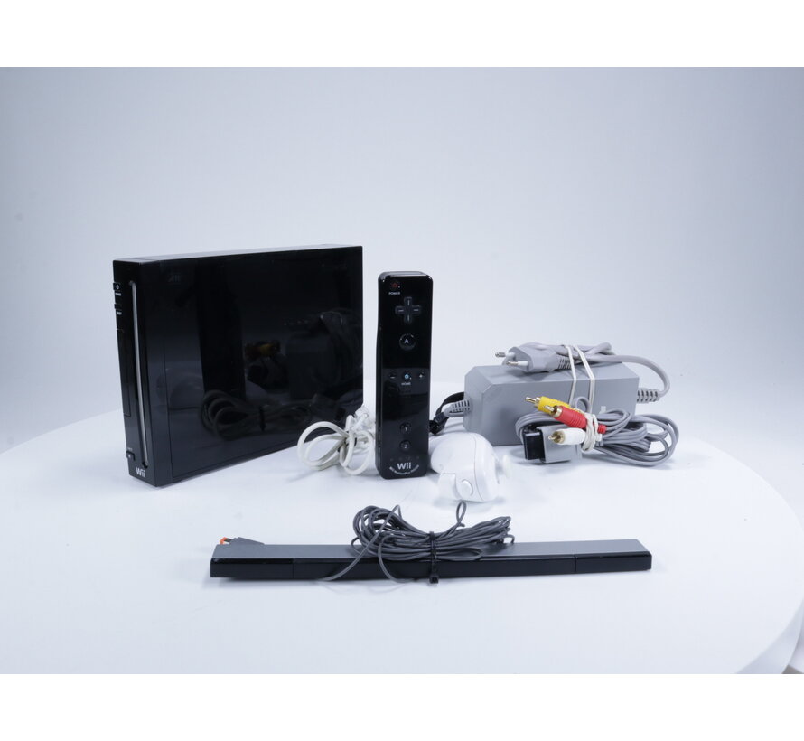Wii - Console RVL-001 Zwart [Witte Nunchuk]