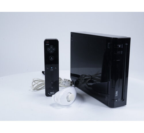 Wii - Console RVL-101 Zwart [Witte NunChuk]