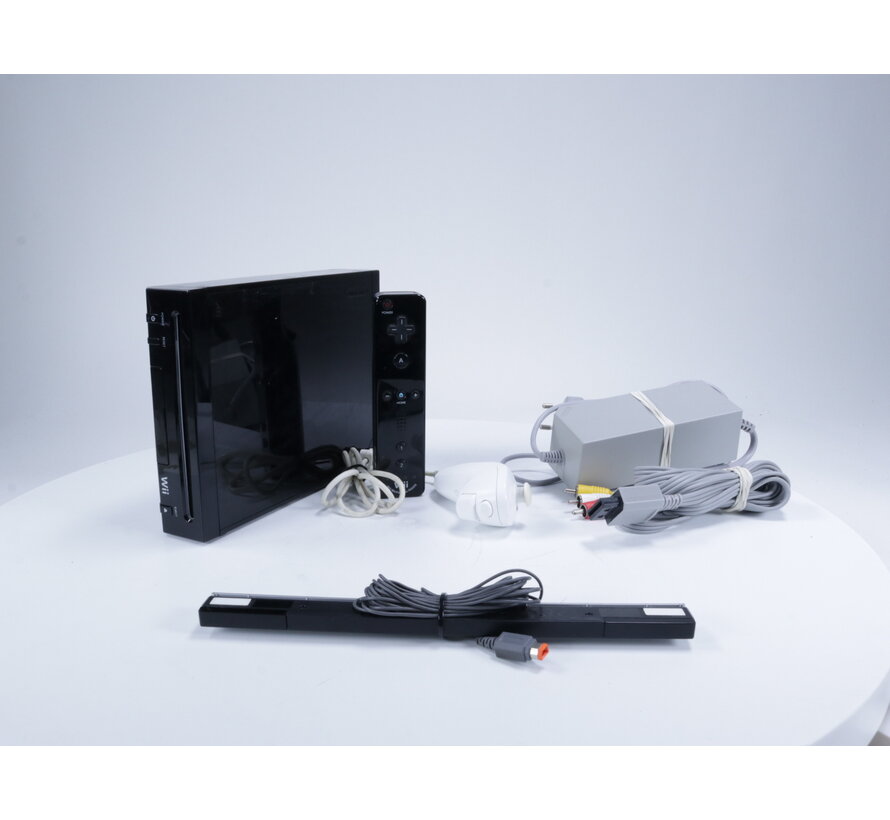 Wii - Console RVL-101 Zwart [Witte NunChuk]