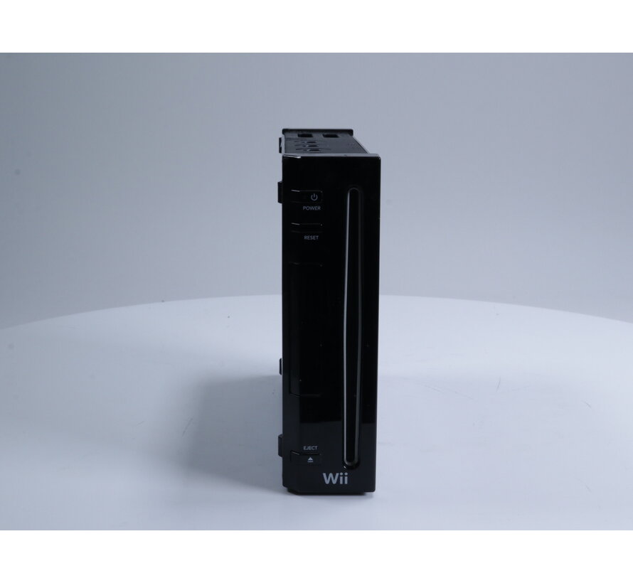 Wii - Console RVL-001 [Zwart / Beide Covers Ontbreken]