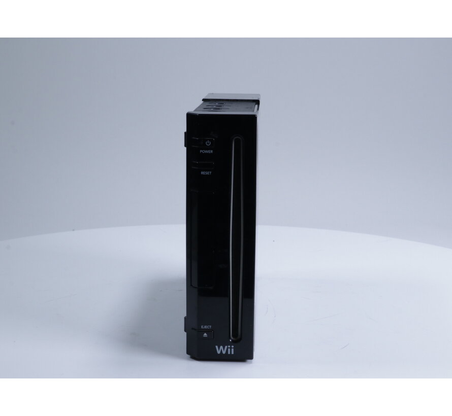 Wii - Console RVL-001 [Zwart / Memory Card Cover Ontbreekt]