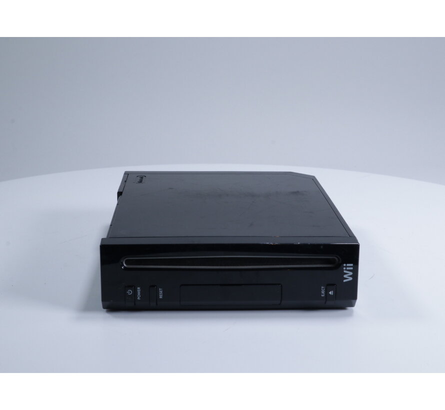 Wii - Console RVL-001 [Zwart / Memory Card Cover Ontbreekt]