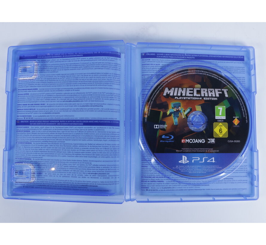 Playstation 4 - Minecraft Playstation 4 edition [No Manual][Gebruikt]