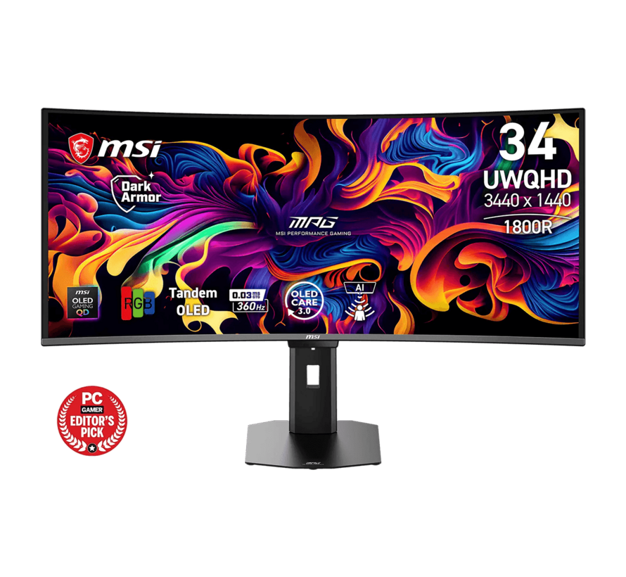 MPG 341CQR | WQHD - Curved - 360hz - 0.03ms - OLED - 34 inch