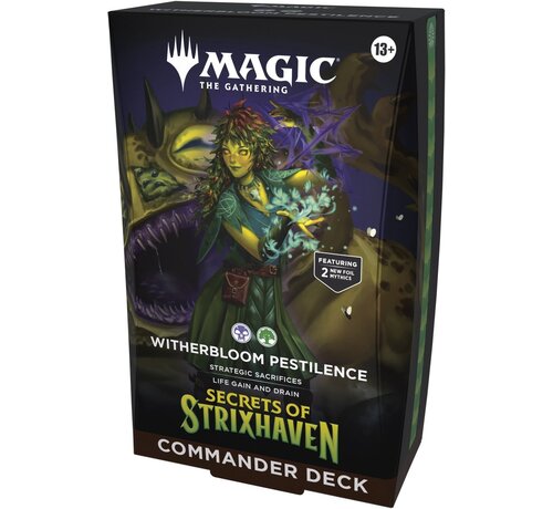 Magic The Gathering Secrets of Strixhaven: "Witherbloom Pestilence" Commander Deck