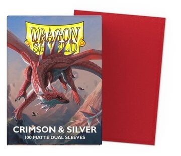 Dragon Shield Sleeves Matte Crimson (100 pieces)