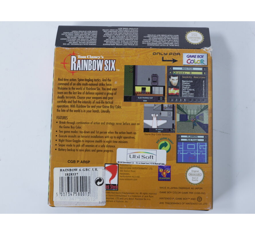 Gameboy Color - Tom Clancy's Rainbow Six [CIB]