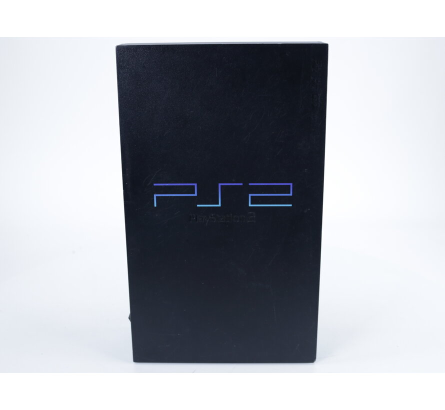 PlayStation 2 - Console [Zwart][Licht Beschadigd] - Blauwe controller
