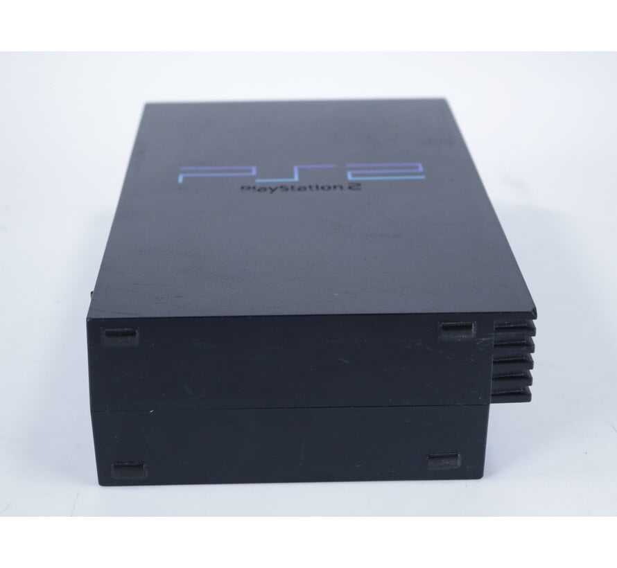 PlayStation 2 - Console [Zwart][Licht Beschadigd] - Blauwe controller