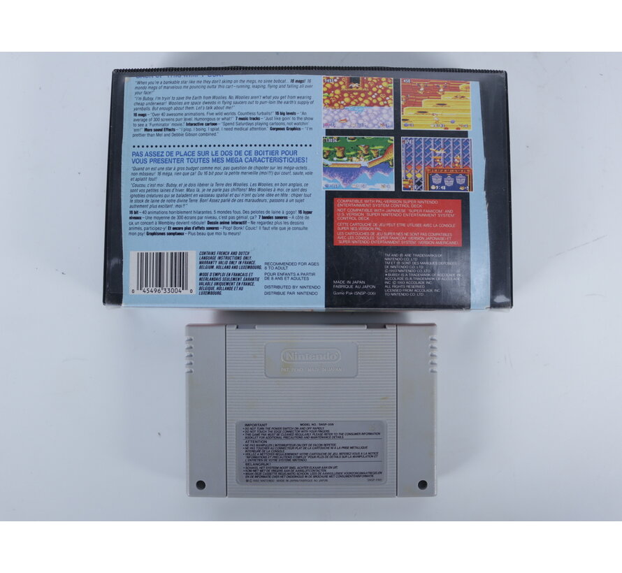 SNES – Bubsy in: Claws Encounters of the Furred Kind - - Plastic Boxed