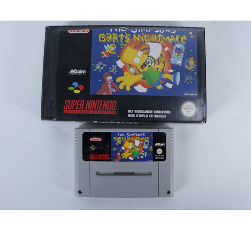 SNES - The SImpsons Bart's Nightmare - Plastic Boxed