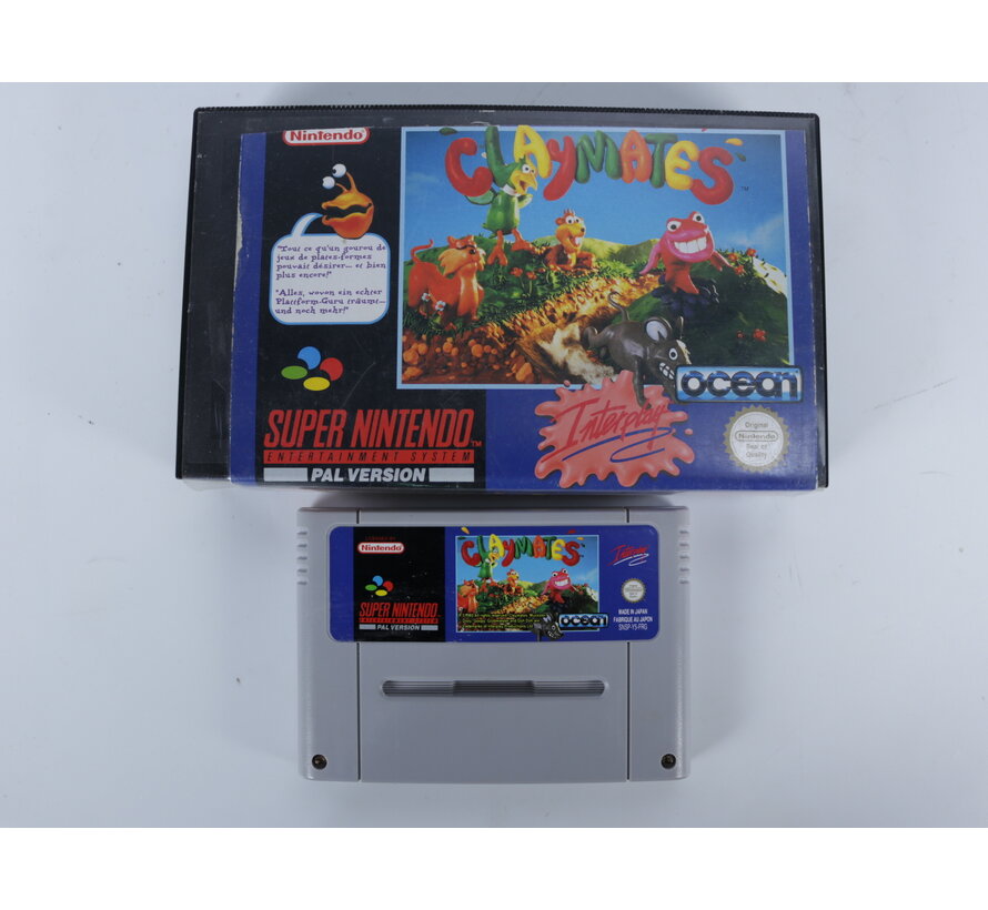 SNES - Claymates - Plastic Boxed