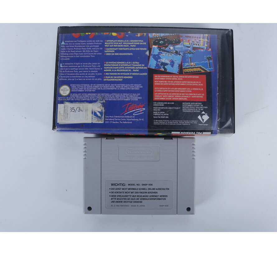 SNES - Claymates - Plastic Boxed