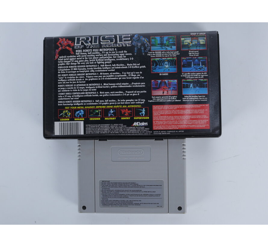 SNES - Rise of THe Robots - Plastic Boxed