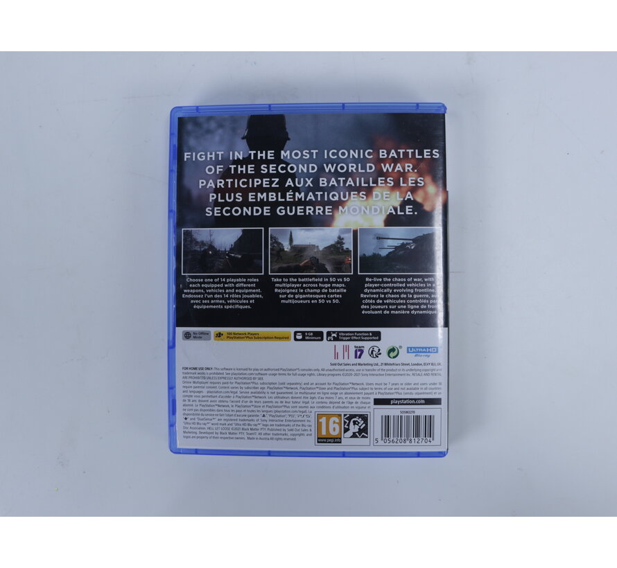 Playstation 5 - Hell Let Loose (No Manual)