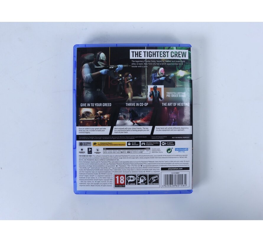 Playstation 5 - Payday 3 Day One Edition