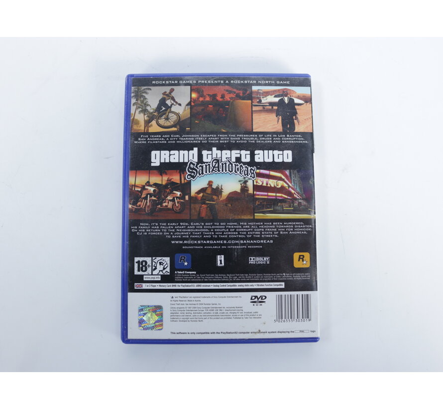 Playstation 2 - Grand Theft Auto San Andreas [No Manual]