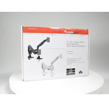 Equip 650183 Gasgeveerde dubbele monitorarm voor 2 schermen tot 35", wit