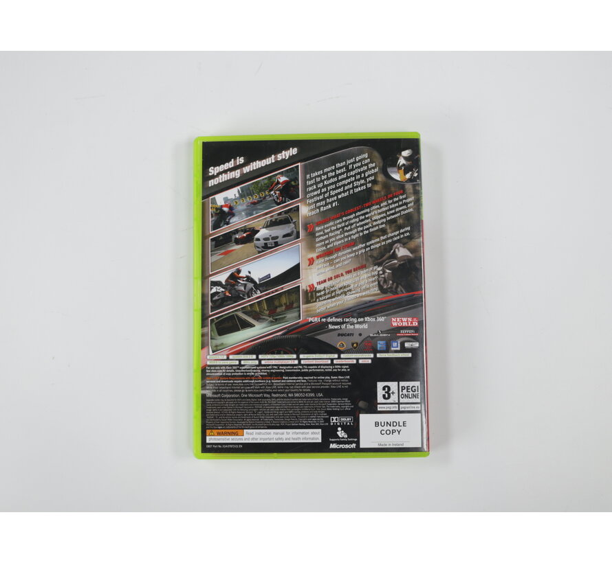 Xbox 360 - Project Gotham Racing 4 [Bundle Copy]