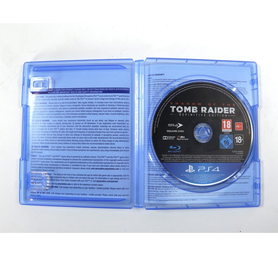 Playstation 4 - Shadow Of The Tomb Raider (No Manual)