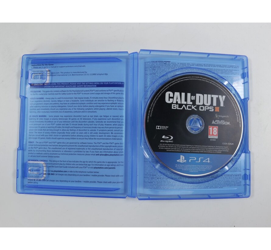 Playstation 4 - Call of Duty Black Ops III (No Manual)