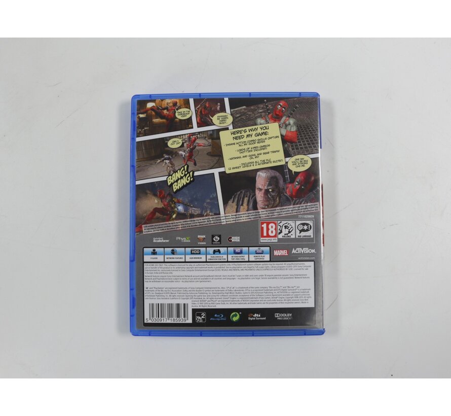 Playstation 4 - Deadpool (No Manual)