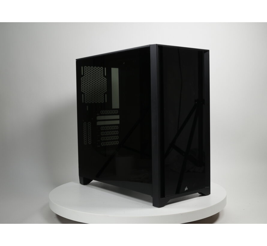 iCUE 4000X RGB Tempered Glass Zwart