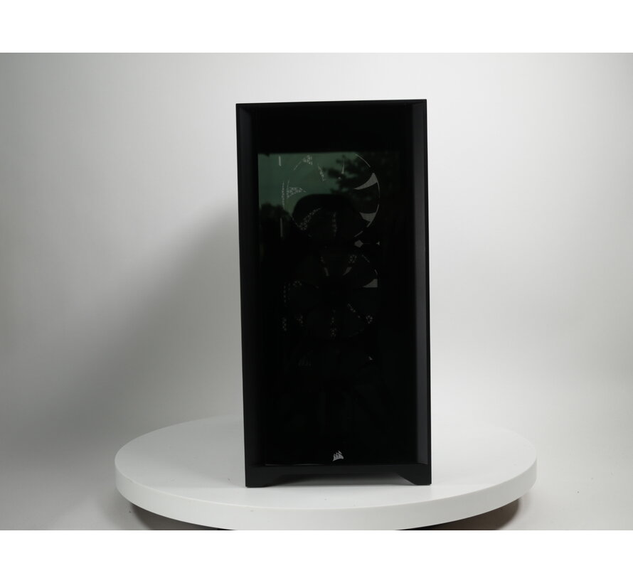 iCUE 4000X RGB Tempered Glass Zwart