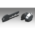 Uebler Schließzylinder inkl. 2 Schlüssel für Handhebel mit Kunststoff- Sicherung E1585