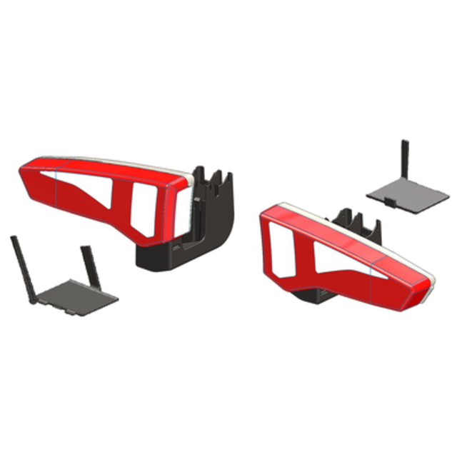 Uebler Rückleuchtenset kpl. geeignet für Heckträger i 21 - F14 - F24