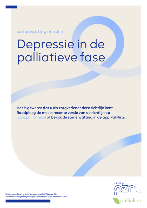 Depressie in de palliatieve fase - samenvatting richtlijn