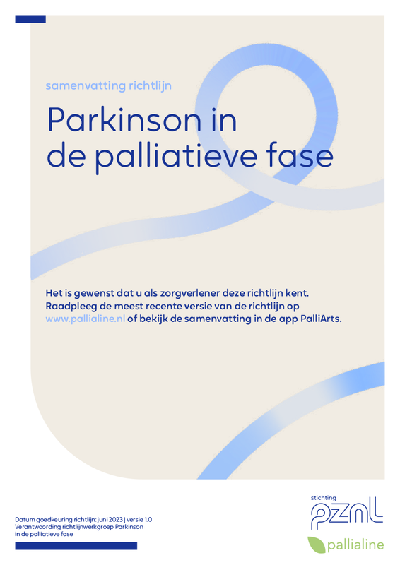 Parkinson in de palliatieve fase - samenvatting richtlijn