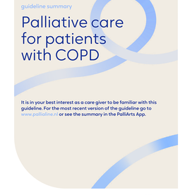 Copd (palliative care patients with)- guideline summary