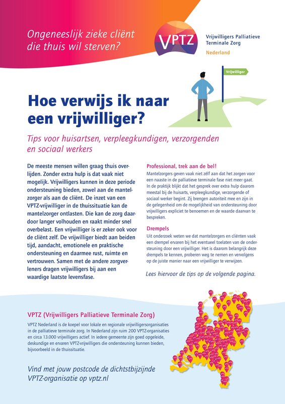 Verwijzen naar vrijwilliger
