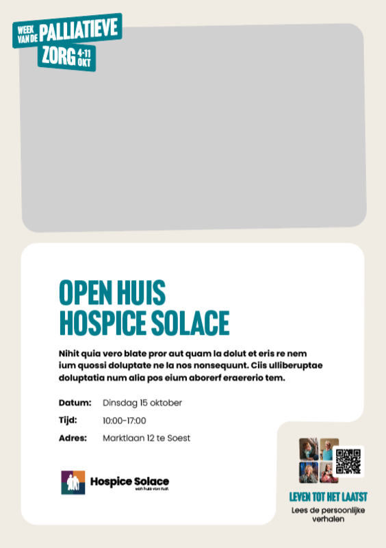 Poster Week van de Palliatieve Zorg - Sjabloon