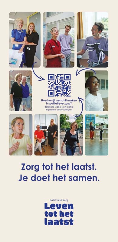 Roll-up banner Zorg tot het Laatst