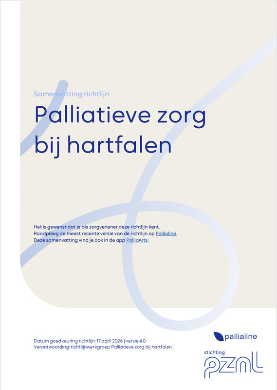 Hartfalen (palliatieve zorg bij) - Samenvatting richtlijn