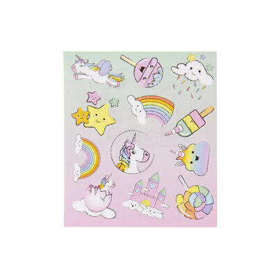 Stickervel Eenhoorn Fantasy
