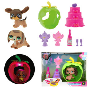 Speelset hond in appel met licht ( voorraad 29 stuks OP = OP)