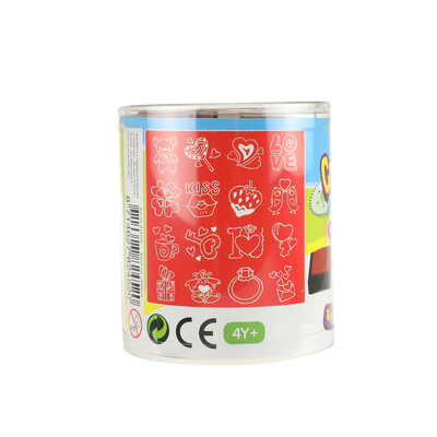 Stempelset hout 16- delig ( voorraad 21 stuks OP = OP)