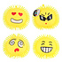 Pufferbal Emoji ( opgeblazen) ( voorraad 12 stuks OP = OP)