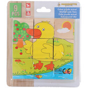 Houten blokkenpuzzel dier (voorraad 14 stuks OP = OP)