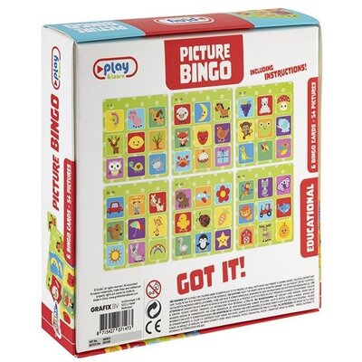 Vrolijke plaatjesbingo ( voorraad 26 stuks OP = OP)